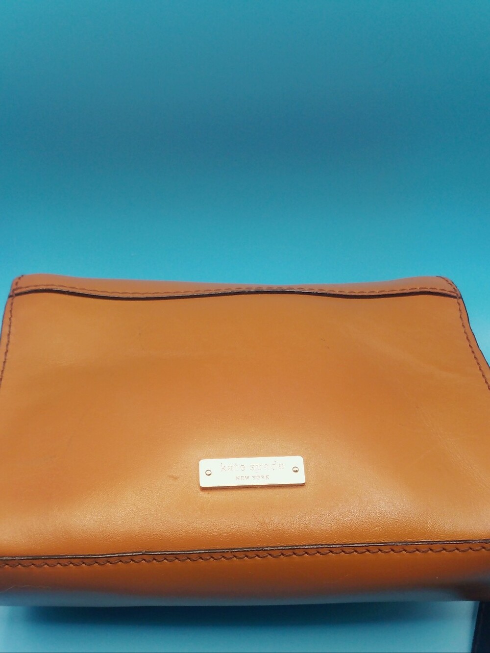 kate spade Vintage Mara Villabella Ave Small Camel/Black Flap Style Shouler Bag - Picture 5 of 14